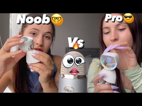 ASMR🤓NOOB VS PRO ASMRTIST😎| asmr in 1 minute | 1 min battle |
