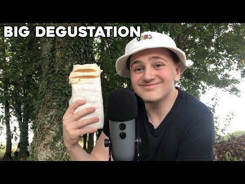 ASMR DEGUSTATION TACOS DEHORS (tah TheKairi78) un sanglier m'attaque ? 🐗​