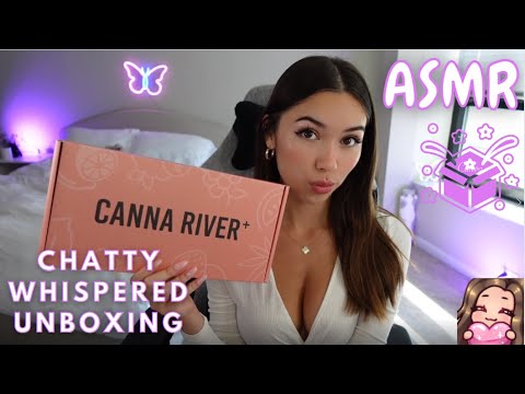 ASMR ♡ Whispered Chatty Unboxing with CannaRiver