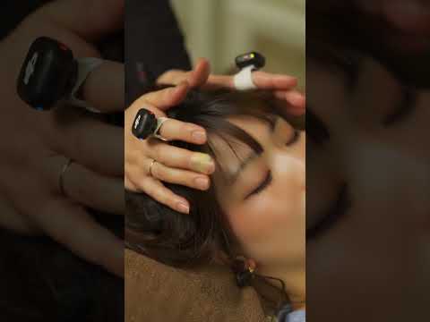 【ASMR】脳がとろける…🤤色んな器具で極上ドライヘッドスパ💤 #shorts