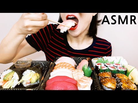 SUSHI🍣  EatingSounds/Whisper Mukbang 초밥 이팅사운드/리얼사운드/먹방/ASMR