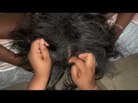 ASMR: FAST AND AGGRESSIVE INDIAN HEAD MASSAGE FAST SLEEP HAIR PLAY TINGLES .