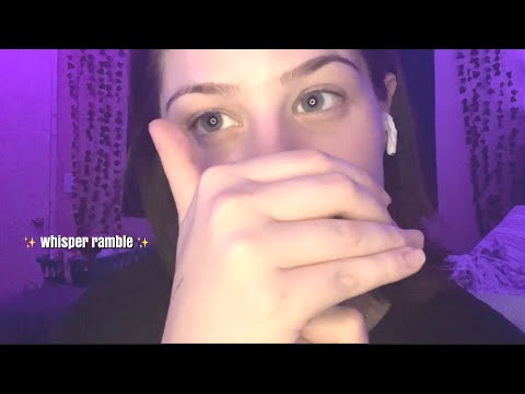 ☆ ASMR - cupped whisper ramble | up close | background asmr ☆