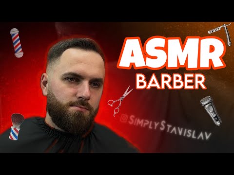 Top Sounds Haircut And Beardcut No Talking Relaxing Scissors | ASMR BARBER
