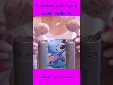 ASMR Mic Scratching & Mic Brushing ❤️ #asmr #shorts