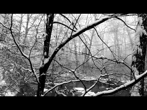 Relaxing Nature Journey & Walkabout #11 - Winter 2013 - Snowing - Snow Sounds, Flowing Water