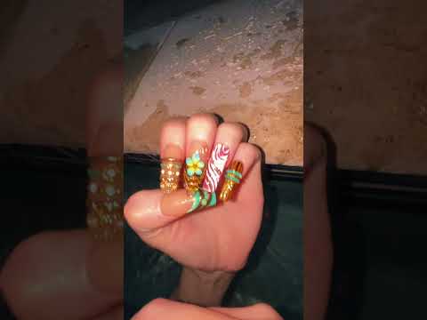 pool asmr w long nails #asmr #lofiasmr #poolasmr #relaxandplay