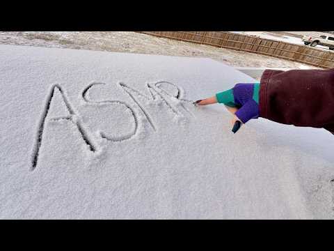 snow tracing stories and secrets ❄️ outdoors lofi asmr