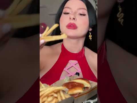 I Did McDonald Mukbang Challenge #shorts  #tingly #relax #food #asmrsounds #mommy #asmrmouthsounds