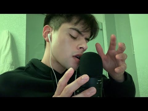 ASMR breathing, visual triggers and mouth sounds 40 minute loop