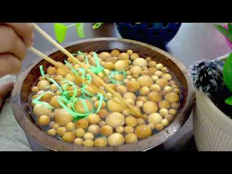 1 Hour playing Wood & Water | ASMR | Noodle Wood Soups Sound ~ triggers ~ satisfying sounds Tingles
