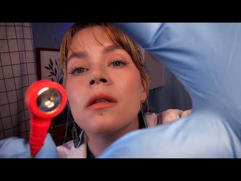 ASMR Full Body Exam for Sleep Study & Hooking You Up to the Monitor