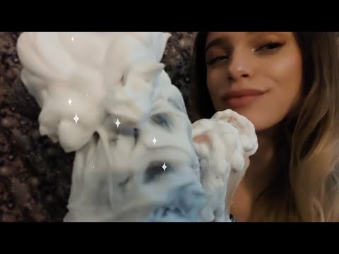 ASMR | Brushing Shaving Cream on Mic🎙👀(+ no talking 🤫)