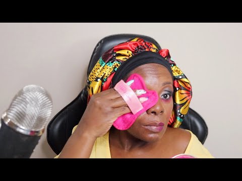 Slowly Removing Makeup ASMR Skin Sounds