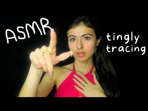 tingly tracing w long nails ASMR 💅🏼