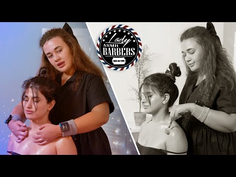 💈 ASMR Head & Shoulders Massage by Barber Lady Elle