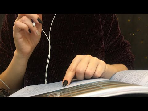 Asmr | Reading Inaudible and Semi Inaudible | Pen Nibblibg