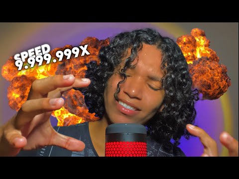 ASMR SONS DE BOCA EXTREMAMENTE RÁPIDOS E 100% SENSÍVEIS (mouth sounds, fast hand sounds e tapping)