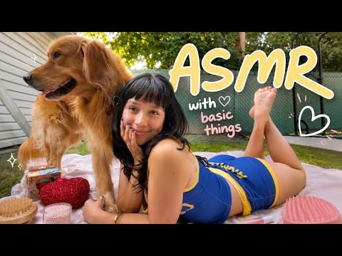 ASMR with Basic Things 🌿✨ Relaxing Outdoor Sounds
