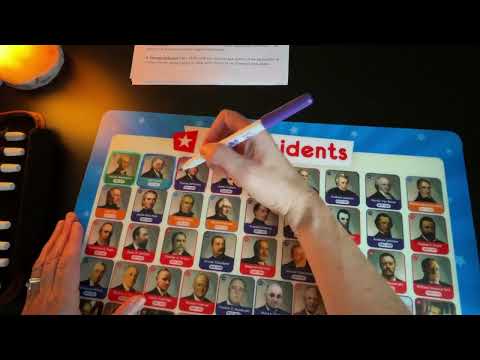 Tracing U.S. Presidents and Interesting Facts ~ Soft Spoken and Whisper ASMR