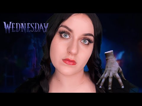 ASMR WEDNESDAY ADDAMS UNTERSUCHT & SCHMINKT DICH 🦂Wednesday Roleplay Cranial Nerve Exam, Make Up RP