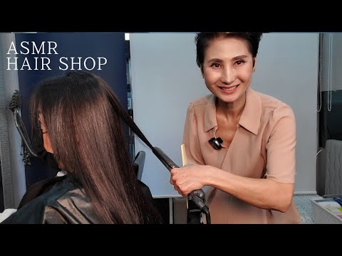 미용실 ASMR  롱머리 (악성곱슬) 매직스트레이트   Long hair (malignant curls) magic straight/Korean hair salon