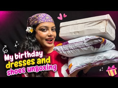 ASMR | My Birthday Dress’s And Shoe Unboxing |🥹🫶🏻