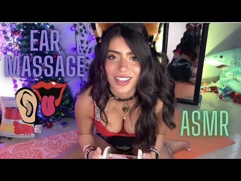 ❤️ ASMR EAR MASSAGE & GOOD LICKS | Rubbing, Mouth Sounds, Hand Movements, Relax | CorneliustheCat