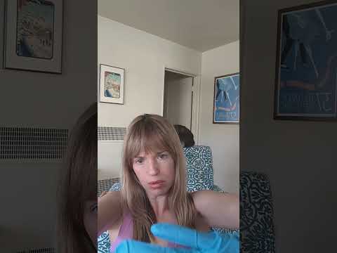 ASMR Thyroid Check ✨🧤 #asmr #relax