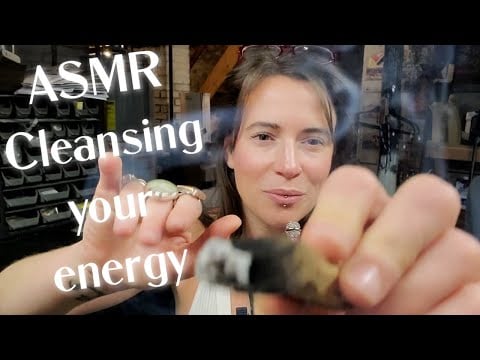 ASMR Energy Cleansing - Palo Santo, Positive Affirmations, Mini Mic, Whispered, Crystal Cleansing