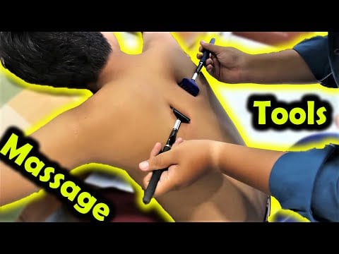 ASMR Scratching Back Massage with Tools | Relaxing Scratching Sound