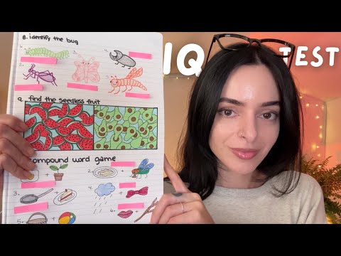 Handdrawn IQ Test ASMR ✨