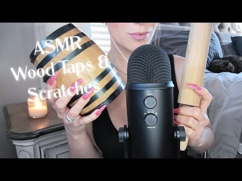 ASMR Wood Tapping and Scratching (No Talking)