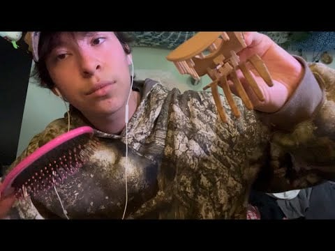 ASMR | clipping back your hair