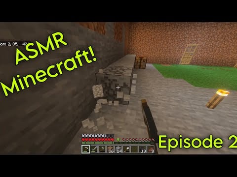 ASMR Minecraft Episode 2! Mining and exploring