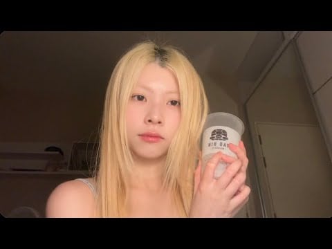 Lofi asmr | cup tapping&ice sounds (my bf show up in this vid) 