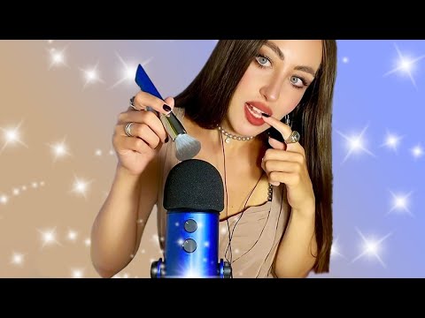 ASMR | spit painting | brushing you | mouth sounds | for tingling and deep relaxation