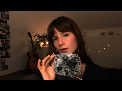 ASMR | ⭐️ soft close up whispers, fluffy mic, visual triggers | sleep in 15 minutes ✨🌃😴