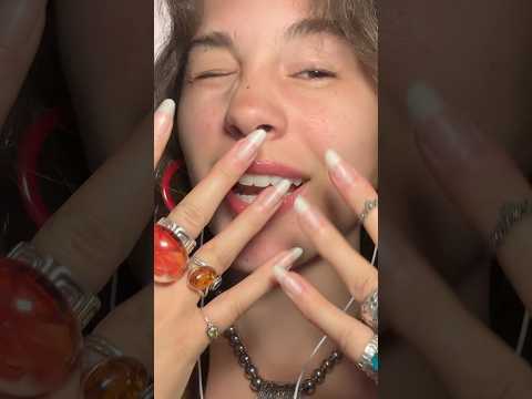Lipgloss and rings💅💋asmr