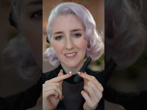 trying out a black lip balm 😳 #asmr