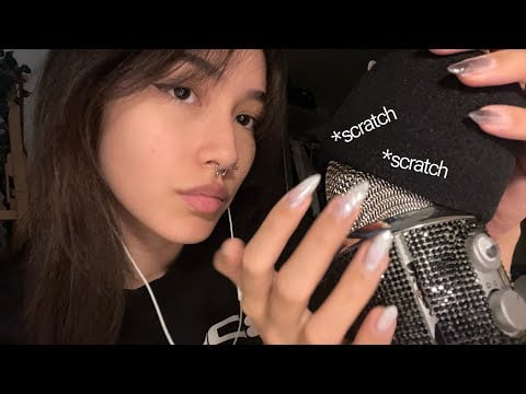 ASMR ☆ Mic Triggers w/ Hand Movements (mic scratching, pumping, rhymes, covers,..