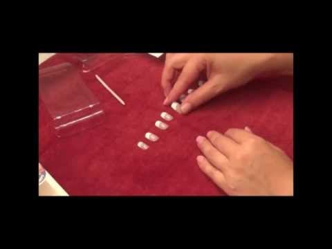 How to put apply press on nails ASMR