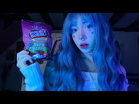 Gum Chewing and Rambling ASMR | Mouth Sounds, Tapping, Whispering