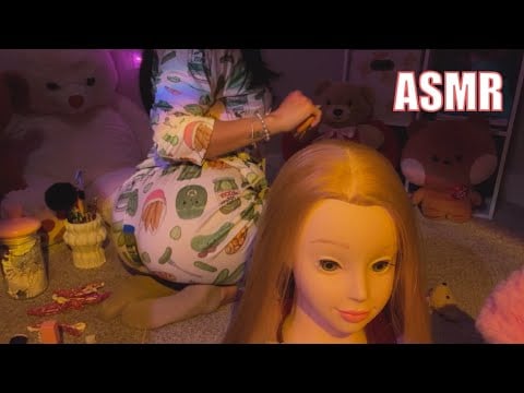 Head, Hair, Scalp( Clipping, Brushing, Massaging)  ASMR Triggers 😴