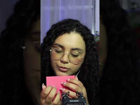 ASMR Tapping no caderno rosa