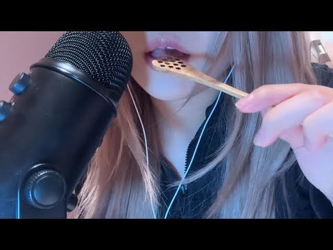 ASMR|Honey Spoon Trigger Sound & Spray Sound