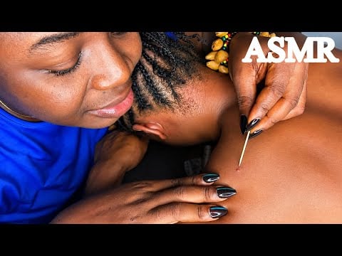 ASMR✨Back Pimples Nitpicking, Bobby Pin Ear Cleaning & Long Nails Scalp Scratching