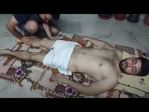 ASMR GUY CHEST LEG ABDOMİNAL MASSAGE RELAXİNG SLEEP MASSAGE