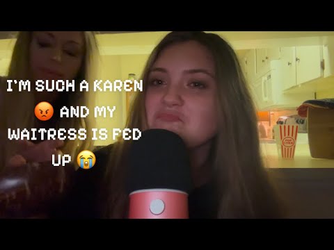 ASMR ROLEPLAY | RUDEST KAREN ATTENDS RESTAURANT… WAITRESS IS LOSING HER TEMPER! 😡 PART 1