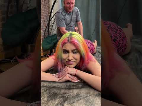 Original leg stretching and chiropractic adjustment for Roxy #legsstretching